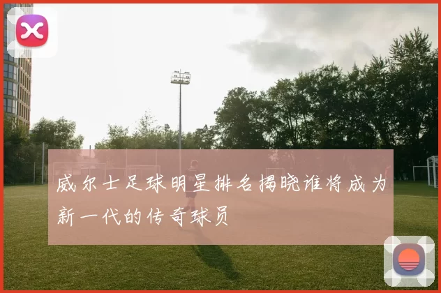 威尔士足球明星排名揭晓谁将成为新一代的传奇球员